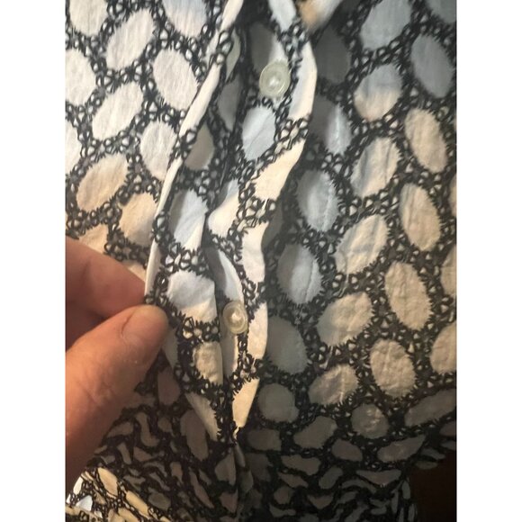 Calvin Klein Womens‎ Cotton Dress Size 4 Black & White Classic design Nautical - Picture 5 of 9